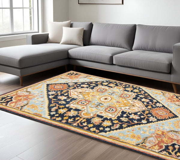 HomeRoots 10' Handmade Oriental Tufted Area Rug - Elegant Stain-Resistant Design for Modern & Classic Spaces 8' X 10' 508118