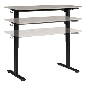 OSP Home Furnishings Primo Electric Sit Stand Desk with Programmable Height Memory for Modern Home Offices PMO4823B-LG