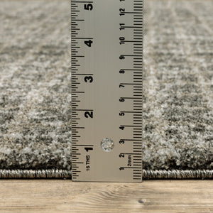HomeRoots 8' Elegant Brown and Beige Geometric Distressed Runner Rug for Hallways, Entryways, and Living Spaces 8' X 11' 508141