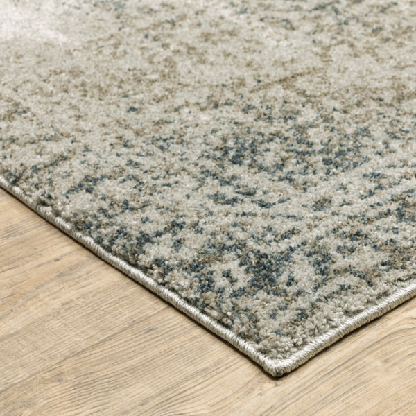 HomeRoots 8' Elegant Beige and Gray Oriental Distressed Runner Rug - Durable, Stain-Resistant Design for Homes 2'3" x 7'6" 508167