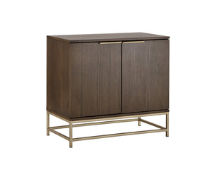 Sunpan Rebel Sideboard - Modern Solid Oak Storage Unit with Elegant Soft Close Doors and Stylish Design Small - 35.5W x 19D x 32.25H