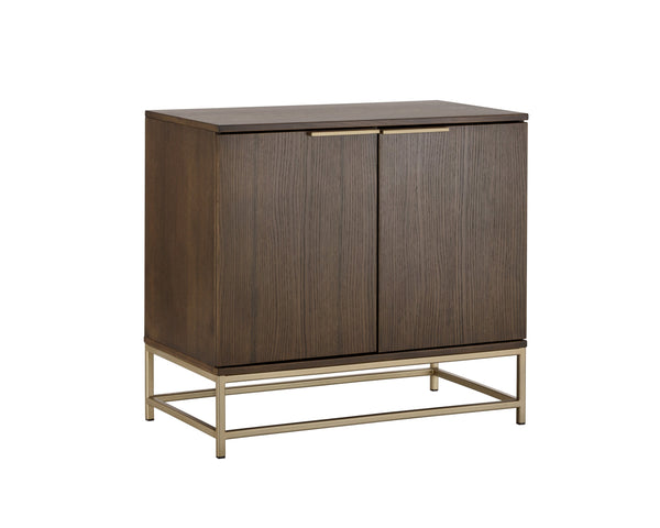 Sunpan Rebel Sideboard - Modern Solid Oak Storage Unit with Elegant Soft Close Doors and Stylish Design Small - 35.5W x 19D x 32.25H