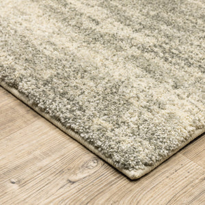 HomeRoots 2' Modern Abstract Runner Rug in Grey, Beige & Tan – Stain Resistant, Soft Cut Pile Design for Homes 2'3" x 7'6" 508314