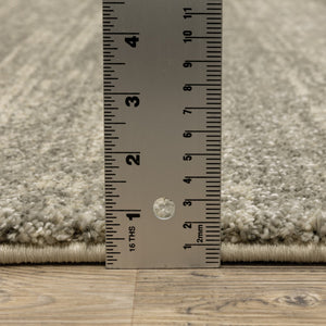 HomeRoots 2' Modern Abstract Runner Rug in Grey, Beige & Tan – Stain Resistant, Soft Cut Pile Design for Homes 2'3" x 7'6" 508314