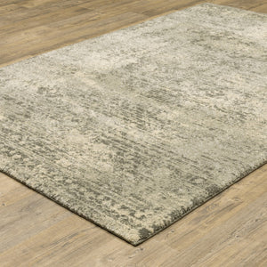HomeRoots 2' Timeless Grey Ivory Beige Taupe Oriental Runner Rug – Stain Resistant Elegance for Hallways 8' X 11' 508324