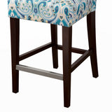 Madison Park Avila Transitional Tufted Back Counter Stool FPF20-0402 Blue