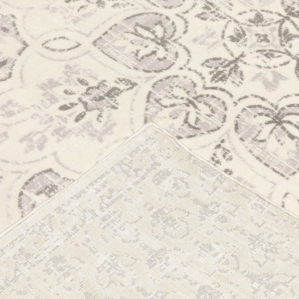 HomeRoots 10' Elegant Distressed Area Rug with Timeless Medallion Design for Modern and Traditional Spaces 10' X 13' 508520