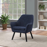 OSP Home Furnishings Della Mid-Century Chair Dark Navy