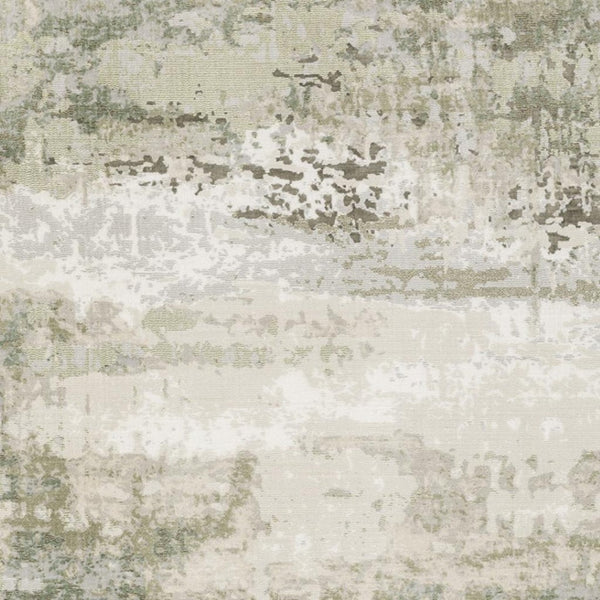 HomeRoots 2' Contemporary Abstract Power Loom Runner Rug in Subtle Tones for Stylish Hallways and Entryways 7' X 10' 508571