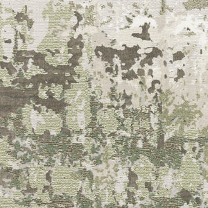 Homeroots 10' X 13' Beige Grey Brown And Sage Green Abstract Power Loom Stain Resistant Area Rug Beige,Green Polyester 508573