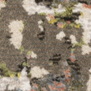 HomeRoots 2' Abstract Power Loom Stain-Resistant Runner Rug in Modern Colors for High-Traffic Areas 7' X 10' 508601