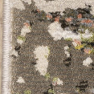 HomeRoots 2' Abstract Power Loom Stain-Resistant Runner Rug in Modern Colors for High-Traffic Areas 8' X 11' 508602