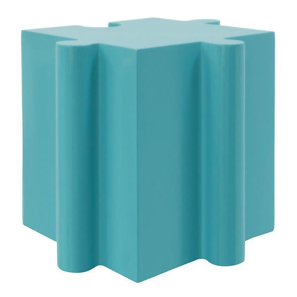 English Elm Christopher Knight Home® - Puzzle Art Side Table - Modular Light Blue Mgo Design For Indoor & Outdoor Custom Layouts, Versatile! N770P347931L