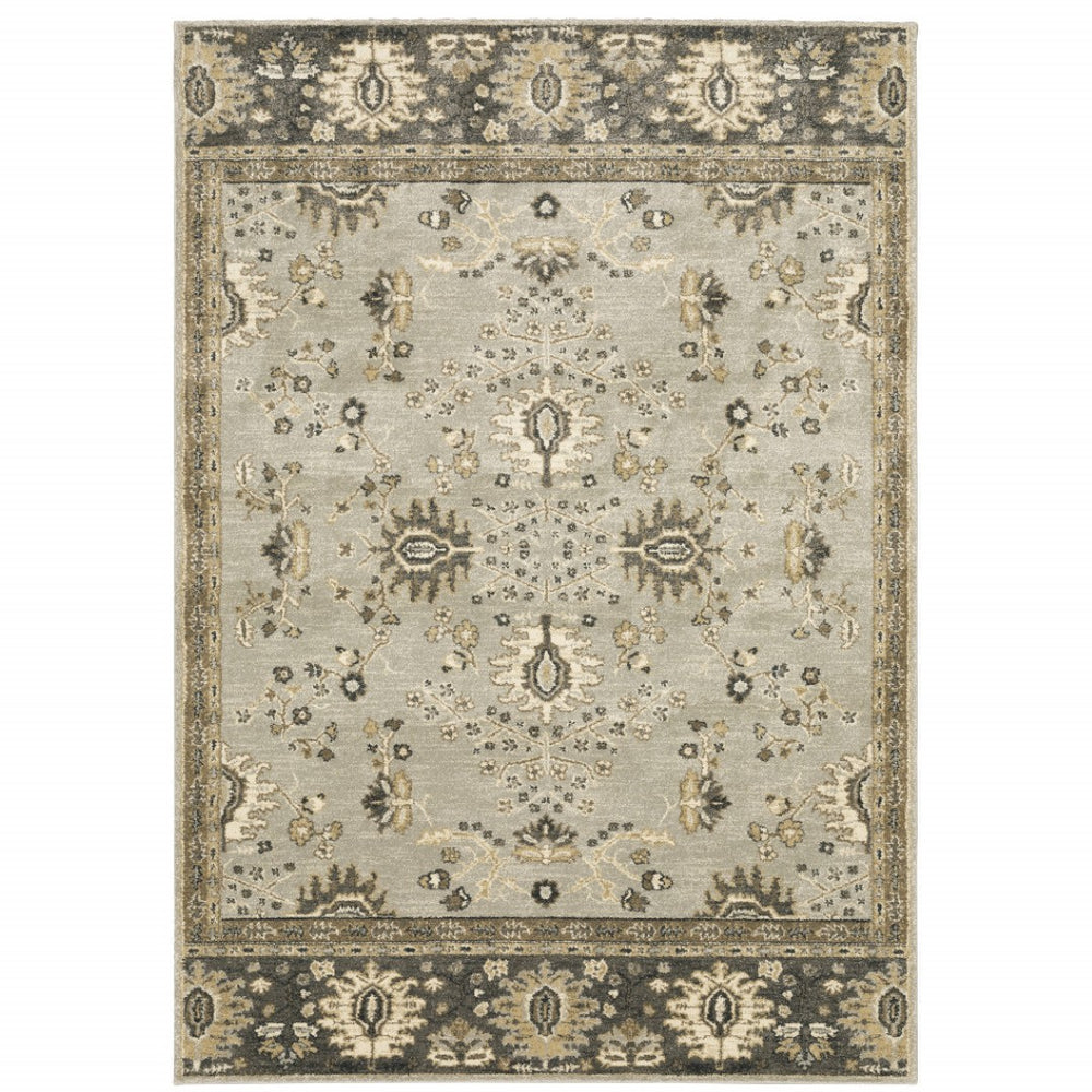 HomeRoots 2' X 8' Elegant Oriental Runner Rug – Stain-Resistant, Durable Design for High-Traffic Areas 10' X 13' 508850