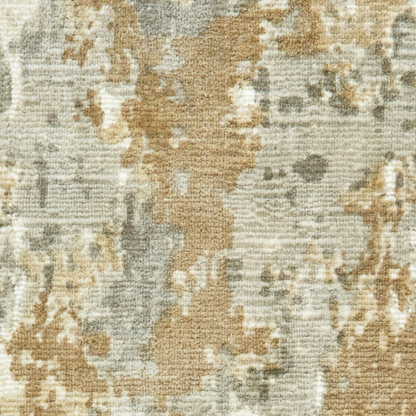 HomeRoots 10' Grey and Brown Abstract Hand Loomed Area Rug - Soft, Stain Resistant, Artisan Crafted for Homes 9' X 12' 508875
