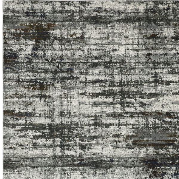 HomeRoots 2' Abstract Multi-Color Power Loom Runner Rug - Stain Resistant, Stylish, Durable for High-Traffic Areas 8' X 11' 508902