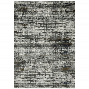 HomeRoots 2' Abstract Multi-Color Power Loom Runner Rug - Stain Resistant, Stylish, Durable for High-Traffic Areas 10' X 13' 508903