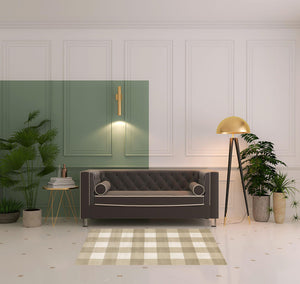 Homeroots 4' X 6' Beige And Ivory Geometric Power Loom Stain Resistant Area Rug Beige,Ivory Polypropylene 508947