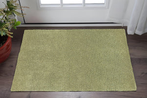 HomeRoots 10' Olive Green Shag Tufted Handmade Area Rug - Plush, Stain-Resistant Comfort for Any Room 3' x 5' 508986