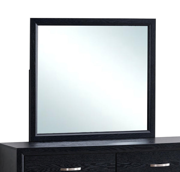 English Elm Glasgow Contemporary Dresser Mirror with Low-Distortion Glass and Sleek Frame for Modern Bedrooms Black 39 L x 42 W x 3 H B078P349545