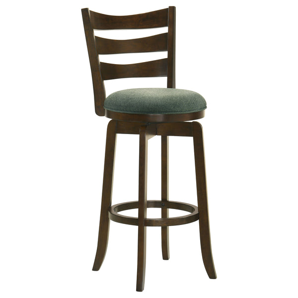English Elm Fenster Hunter Green Swivel Bar Chair - Classic Pub Style, 360° Comfort & Rich Dark Cherry Finish B062P299940