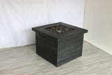 English Elm Fiber Reinforced Concrete Propane/Natural Gas Fire Pit Table