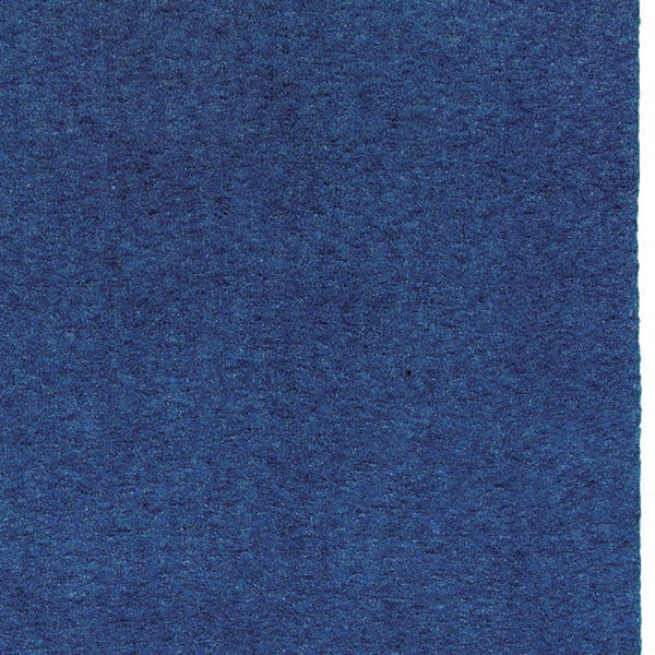 Homeroots 10' X 13' Deep Blue Shag Tufted Handmade Stain Resistant Area Rug Blue Polyester 509002