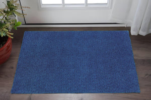 HomeRoots 10' Luxurious Blue Shag Hand-Tufted Area Rug - Soft, Durable, and Perfect for Family Spaces 3' x 5' 509003