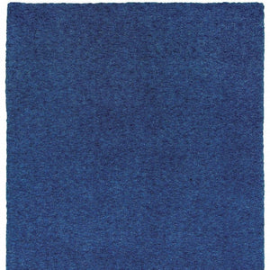 HomeRoots 10' Luxurious Blue Shag Hand-Tufted Area Rug - Soft, Durable, and Perfect for Family Spaces 8' X 11' 509006