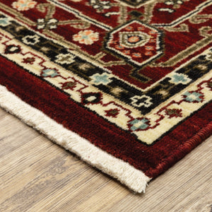 HomeRoots 2' Elegant Oriental Power Loom Runner Rug - Stain Resistant, Soft Pile, Perfect for Hallways & Entryways 2' x 6' 509181