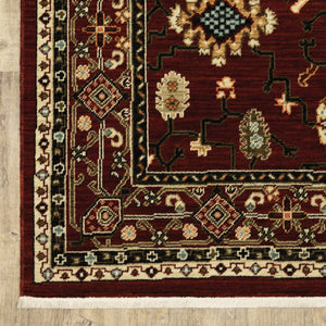 HomeRoots 2' Elegant Oriental Power Loom Runner Rug - Stain Resistant, Soft Pile, Perfect for Hallways & Entryways 2' x 6' 509181