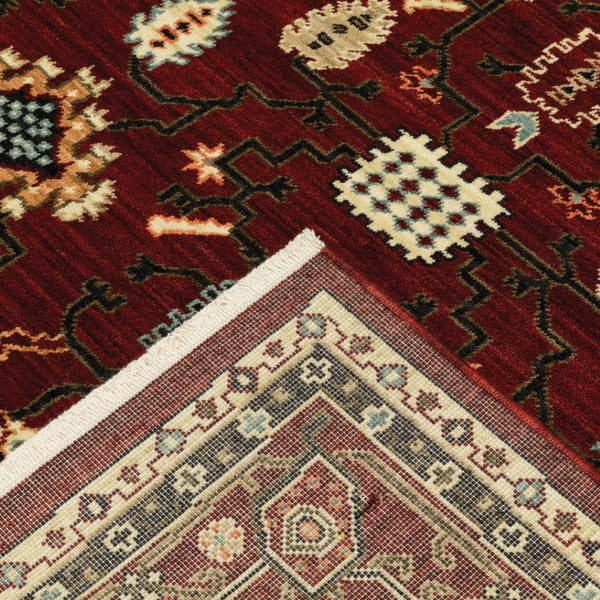 HomeRoots 2' Elegant Oriental Power Loom Runner Rug - Stain Resistant, Soft Pile, Perfect for Hallways & Entryways 2' x 6' 509181