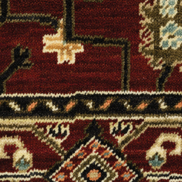 HomeRoots 2' Elegant Oriental Power Loom Runner Rug - Stain Resistant, Soft Pile, Perfect for Hallways & Entryways 3' x 5' 509182