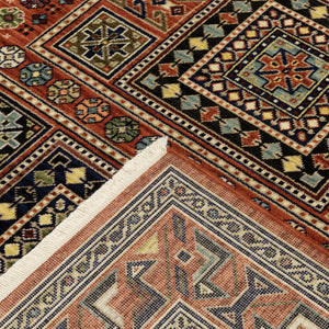 HomeRoots 2' Vibrant Oriental Power Loom Runner Rug - Stain Resistant, Classic Fringe for Hallways & Entryways 2' x 6' 509201