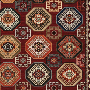 HomeRoots 2' Elegant Oriental Power Loom Runner Rug - Stain Resistant, Fringed Tassels, Durable & Stylish Accent 3' x 5' 509209
