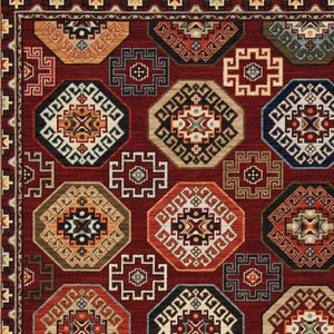 HomeRoots 2' Elegant Oriental Power Loom Runner Rug - Stain Resistant, Fringed Tassels, Durable & Stylish Accent 8' X 11' 509212