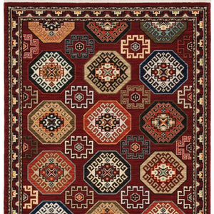 HomeRoots 2' Elegant Oriental Power Loom Runner Rug - Stain Resistant, Fringed Tassels, Durable & Stylish Accent 8' X 11' 509212