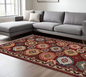 HomeRoots 2' Elegant Oriental Power Loom Runner Rug - Stain Resistant, Fringed Tassels, Durable & Stylish Accent 10' X 13' 509213