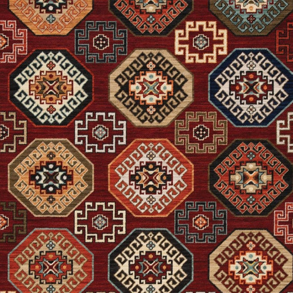 HomeRoots 2' Elegant Oriental Power Loom Runner Rug - Stain Resistant, Fringed Tassels, Durable & Stylish Accent 10' X 13' 509213
