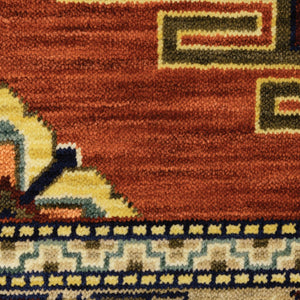 HomeRoots 2' Elegant Oriental Runner Rug with Fringe - Stain Resistant, Durable, and Colorfast for Busy Homes 2' x 6' 509255