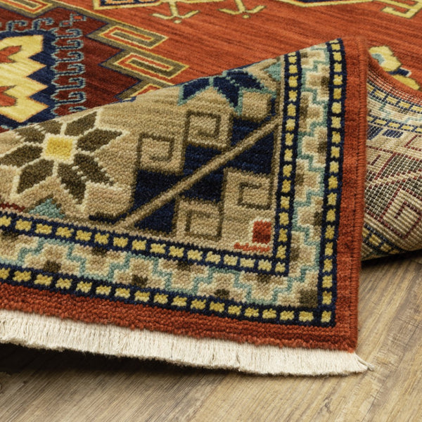 HomeRoots 2' Elegant Oriental Runner Rug with Fringe - Stain Resistant, Durable, and Colorfast for Busy Homes 10' X 13' 509260