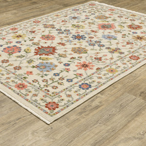 HomeRoots 2' Versatile Oriental Runner Rug with Multicolor Design and Stain-Resistant Features for High-Traffic Areas 5' X 8' 509285