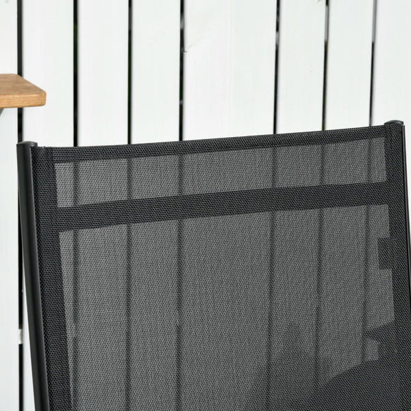 English Elm Outsunny 2-Piece Chaise Lounge Set With Wheels - Adjustable Tanning Chairs For Patio & Beach Fun W2225P174092-GIGA