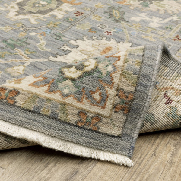 HomeRoots 2' Elegant Oriental Power Loom Runner Rug - Stain Resistant, Multi-Color, Fringed, Durable Design 7' X 10' 509293