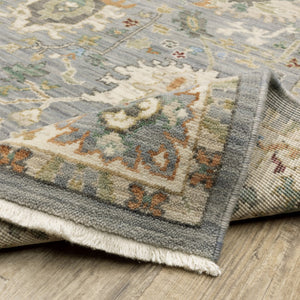 HomeRoots 2' Elegant Oriental Power Loom Runner Rug - Stain Resistant, Multi-Color, Fringed, Durable Design 10' X 13' 509295