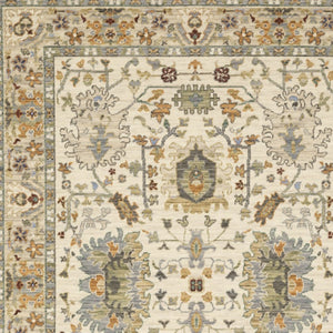 HomeRoots 2' Elegant Oriental Power Loom Runner Rug - Stain Resistant, Multi-Color, Fringed, Durable Design 3' x 5' 509298