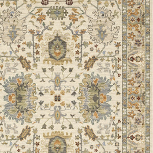 HomeRoots 2' Elegant Oriental Power Loom Runner Rug - Stain Resistant, Multi-Color, Fringed, Durable Design 8' X 11' 509301