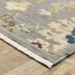 HomeRoots 2' Elegant Oriental Runner Rug with Vibrant Colors, Stain Resistance, and Classic Fringe Tassels 10' X 13' 509323