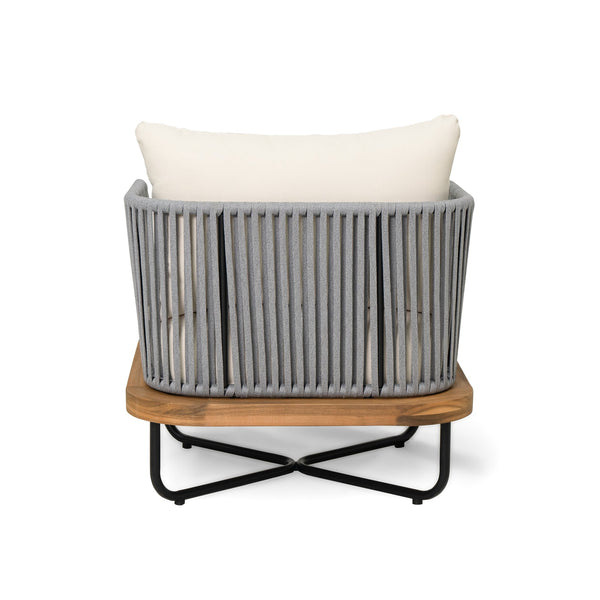 English Elm Christopher Knight Home® - Lucca Outdoor Acacia Wood Club Chair - Stylish, Weather-Resistant, With Plush Cushion Comfort N773P208096B