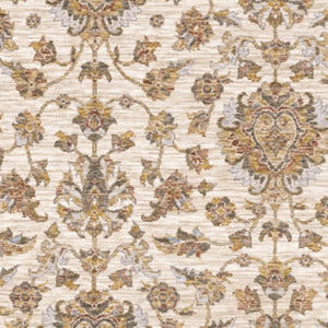 HomeRoots 2' X 8' Elegant Rust and Ivory Oriental Runner Rug – Stain Resistant, Durable, and Timeless Design 10' X 13' 509413